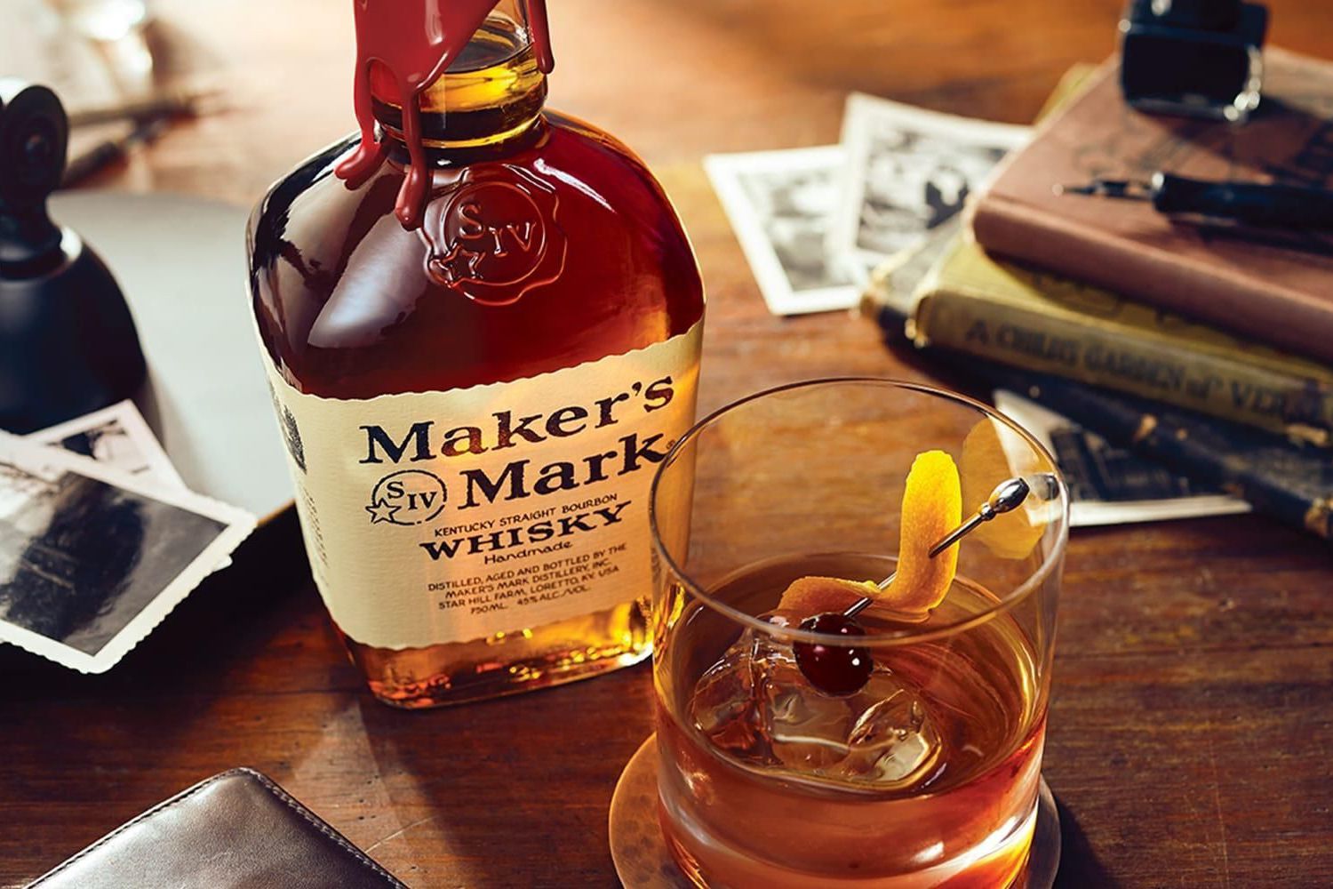 A Maker's Mark Kentucky Straight Bourbon Whiskey