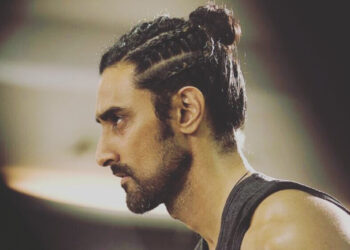 man braids