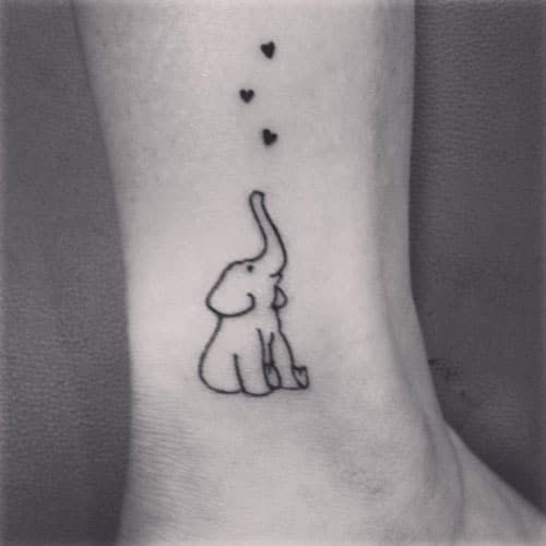 Simple Elephant Tattoo